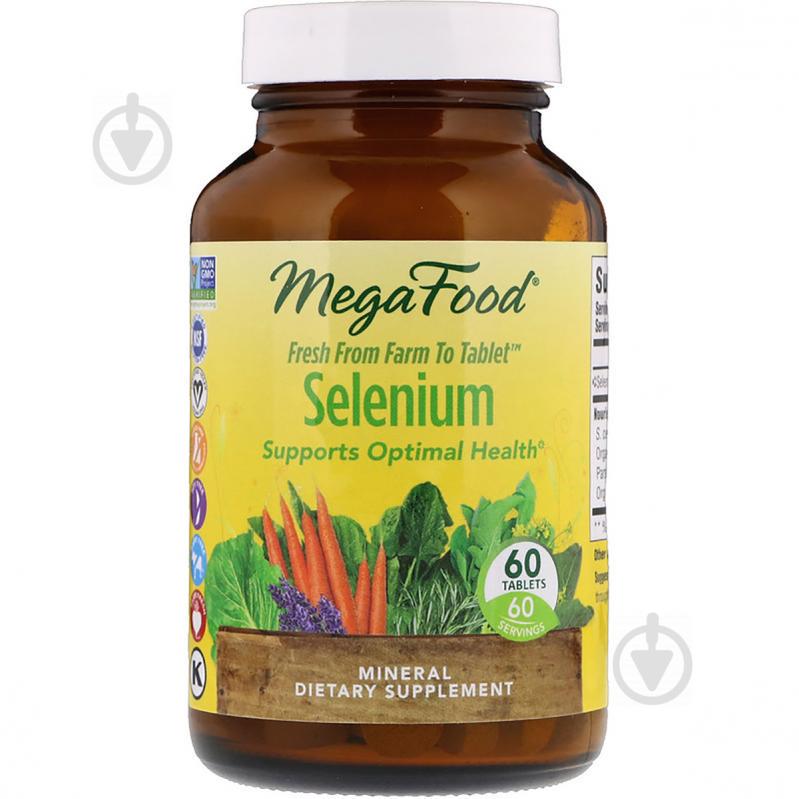 Селен, Selenium, MegaFood, 60 таблеток