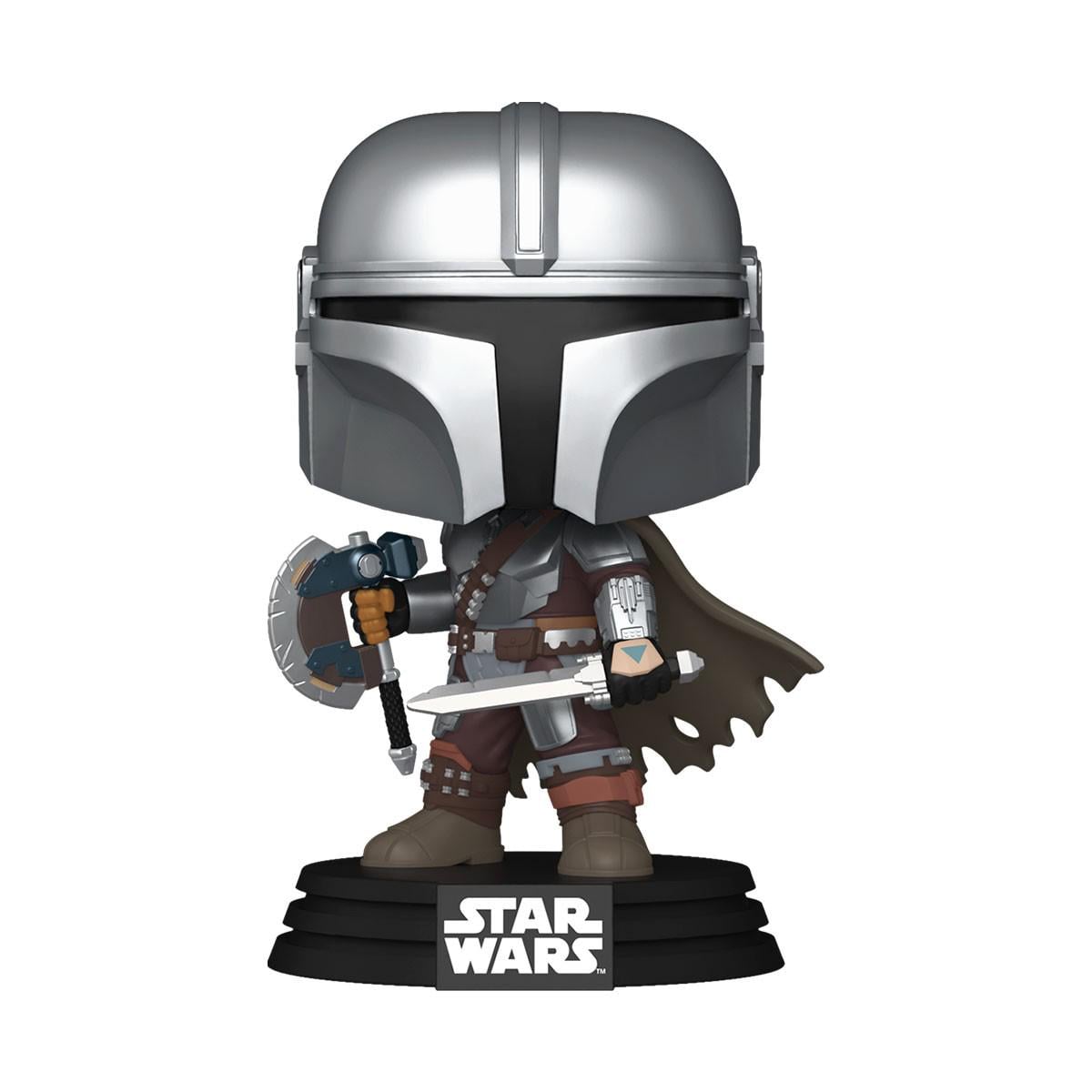 Детская игровая фигурка Funko POP Мандалорец с оружием серия Мандалорец и Грогу (90824)