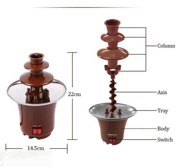 Шоколадный фонтан для фондя Chocolate Fountain (VA-1144163076) - фото 8