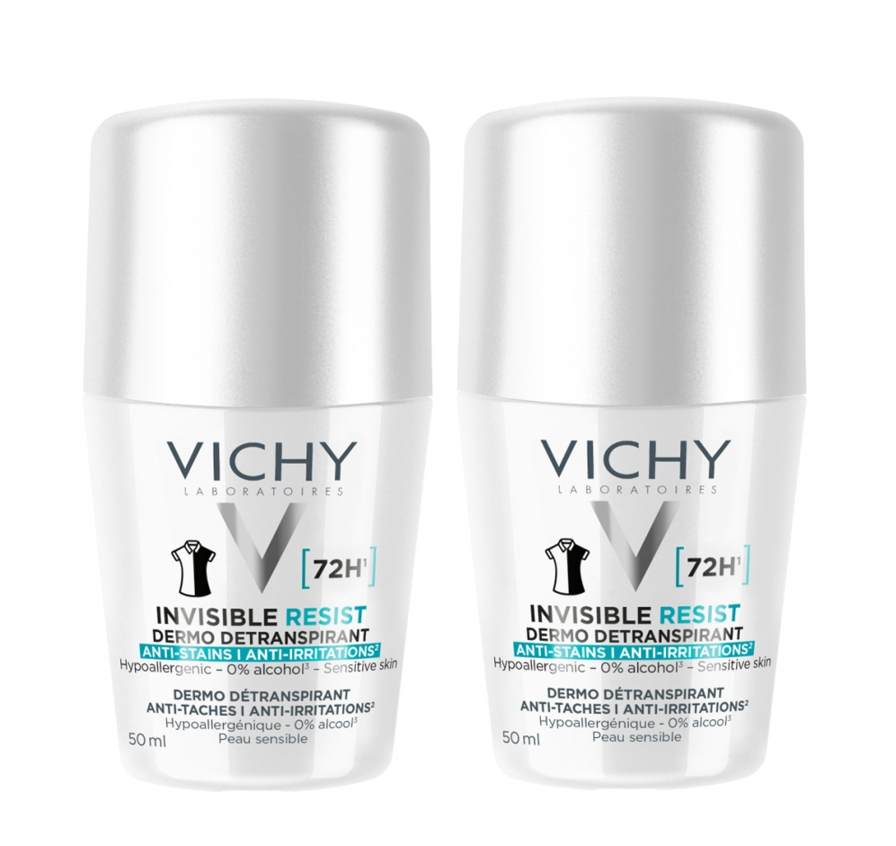 Набор дезодорантов-антиперспирантов Vichy Invisible Resist 72H против белых пятен 2 шт./50 мл (35041641) Набор дезодорантов-антиперспирантов Vichy Invisible Resist 72H против белых пятен 2 шт./50 мл (35041641)
