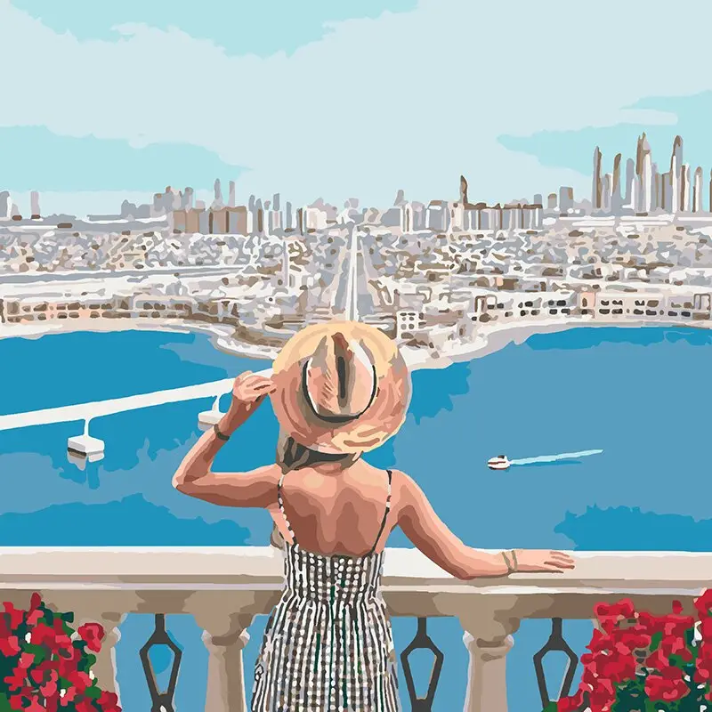 Картина по номерам Идейка "Наполнена мечтами" 40х40 см (KHO4529)