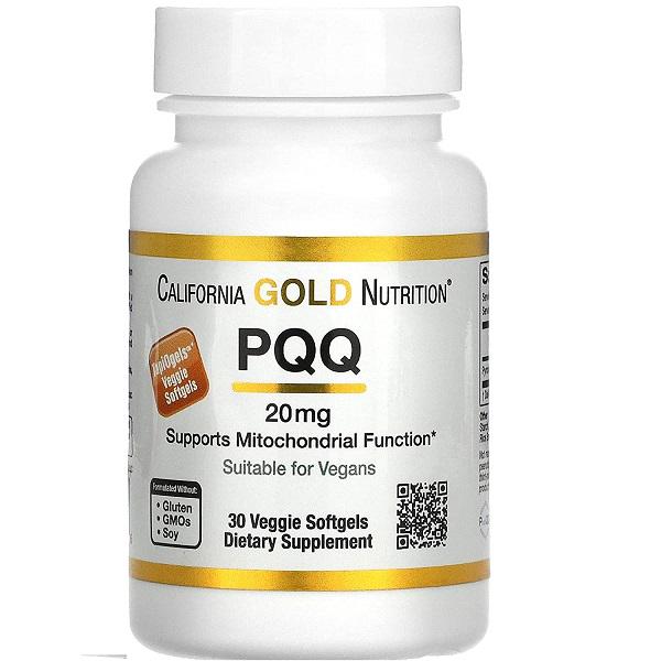 Антиоксидант PQQ California Gold Nutrition PQQ 20 мг 30 Veg Caps