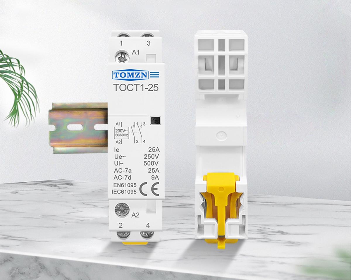 Контактор модульный TOMZN TOCT1-20 2P 20 А 2NC 220 V (TOCT1-20-AC-2NC) - фото 8 Контактор модульный TOMZN TOCT1-20 2P 20 А 2NC 220 V (TOCT1-20-AC-2NC) - фото 8