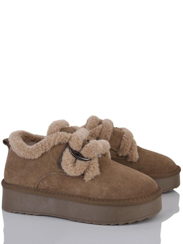 Замшевые угги на овчине Stilli UGN90-5 р. 36 Кофейный