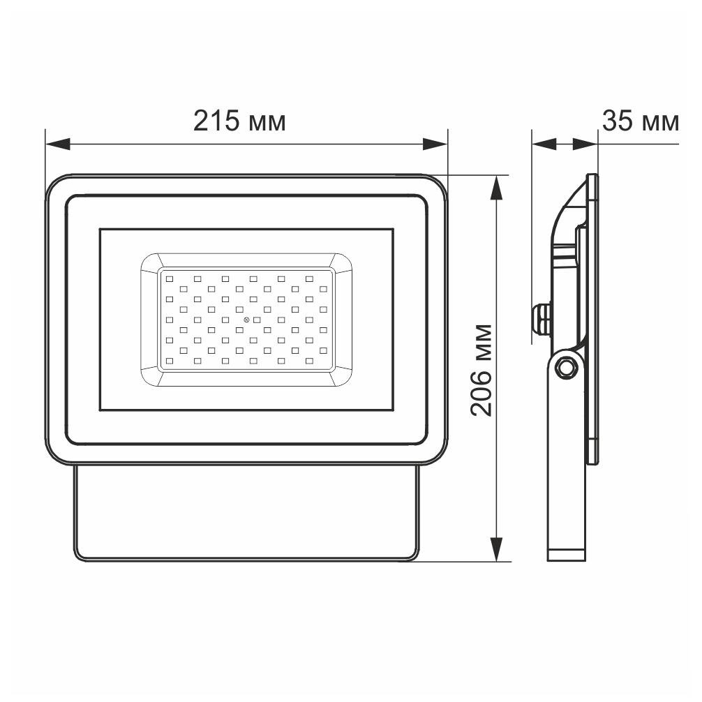 Прожектор LED VIDEX 50W 5000K 4500Lm IP65 SMD VL-Fe505W - фото 3