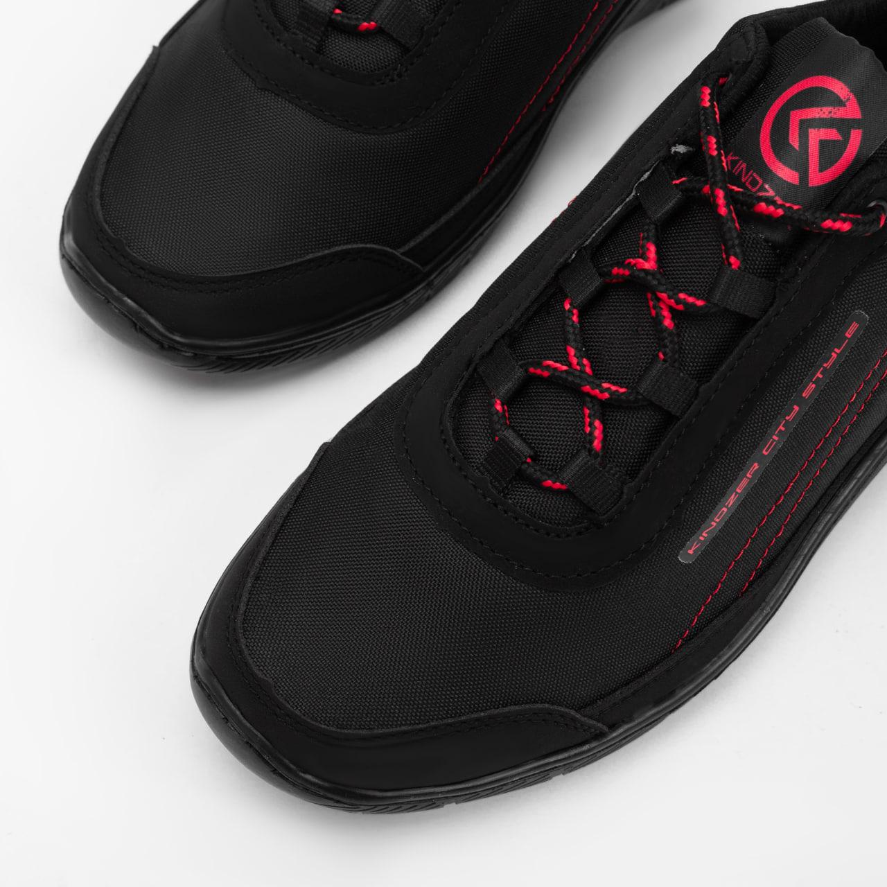 Кроссовки мужские текстильные Kindzer К-401 с прошитой подошвой р. 42 Черный (40142) - фото 5 Кроссовки мужские текстильные Kindzer К-401 с прошитой подошвой р. 42 Черный (40142) - фото 5