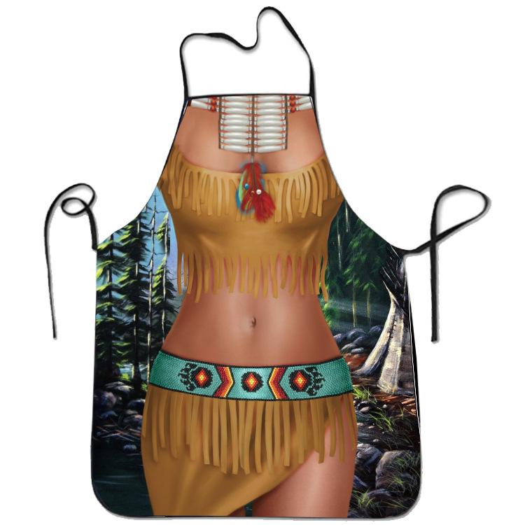Фартук с приколом девушка в лесу 80x60 см Разноцветный (50224) Фартук с приколом девушка в лесу 80x60 см Разноцветный (50224)