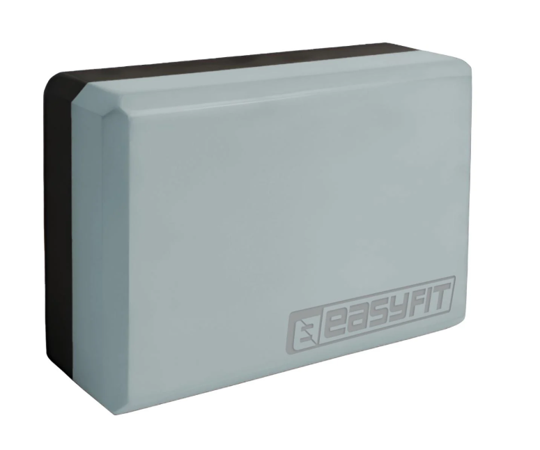 Блок для йоги EasyFit Polarity Серый/Черный (GYBK-17312) Блок для йоги EasyFit Polarity Серый/Черный (GYBK-17312)
