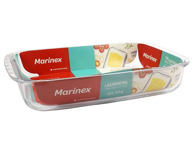 Деко жароміцне скляне прямокутне Marinex для випікання 5 л (6538)