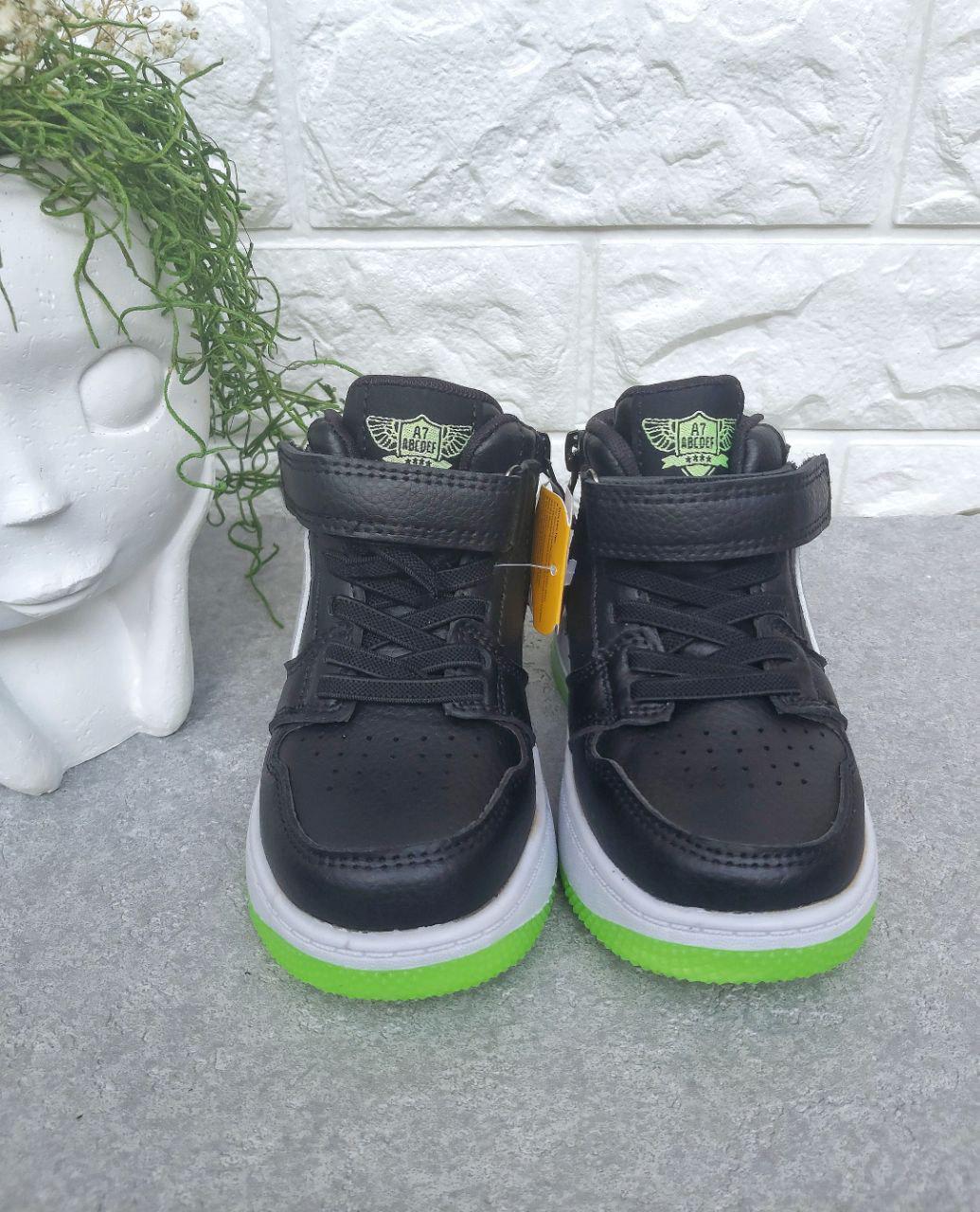 Кроссовки-хайтопы для мальчика Clibee 1302 р. 23 14,7 см Черный (1302) - фото 3