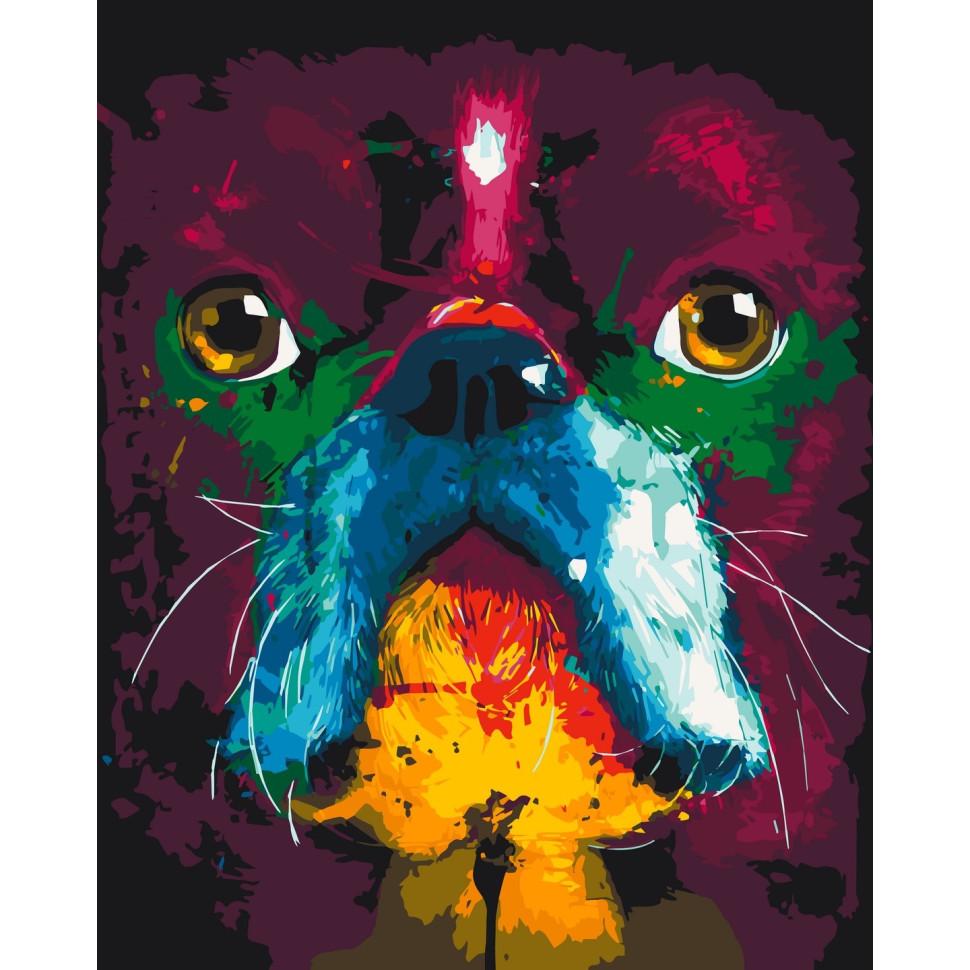 Картина за номерами ART CRAFT Французький бульдог 40х50 см (2987254548)