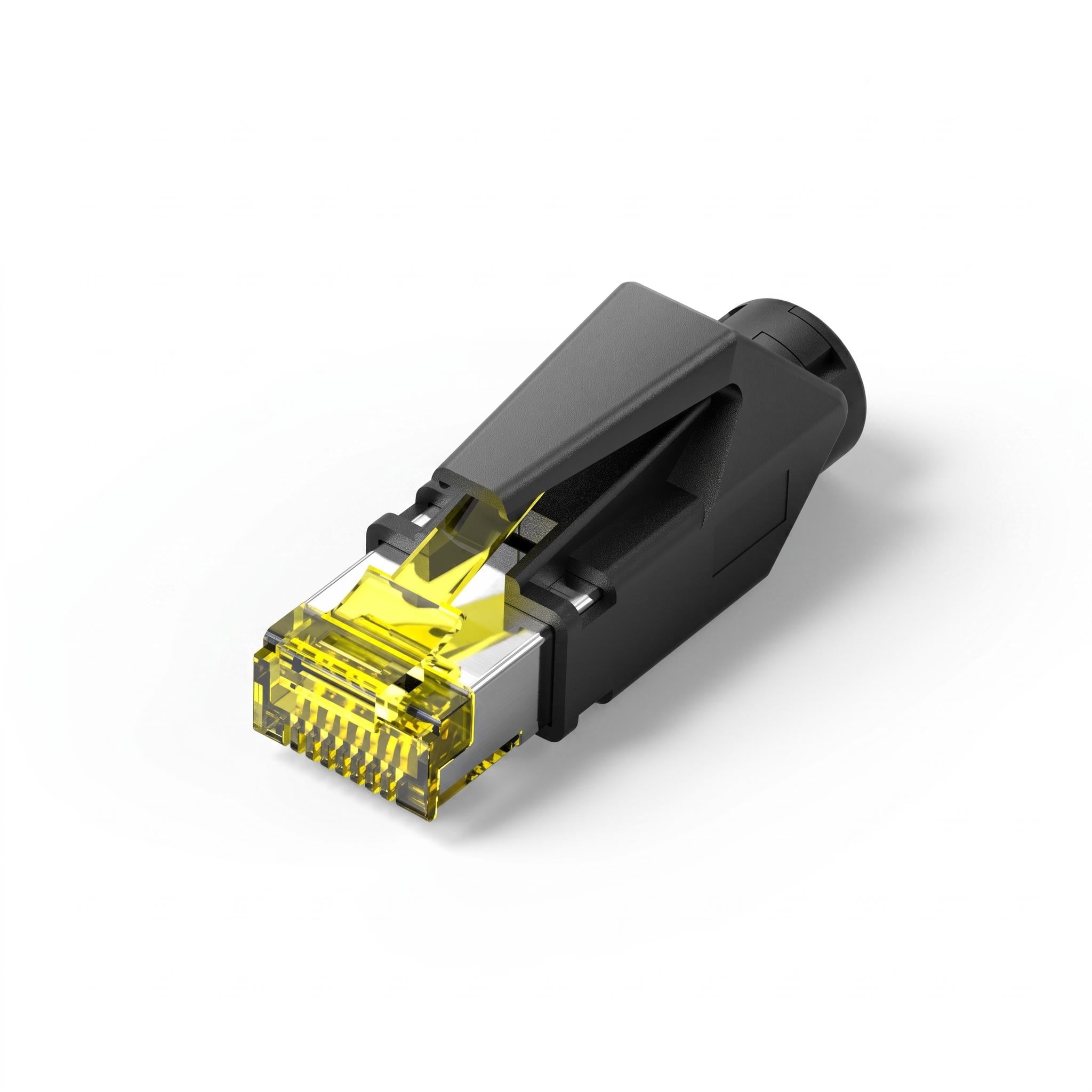 Штекер RJ-45 Vention 10 шт. Cat 6A FTP до 10 Гбит/с для проволоки 24-26 AWG для кабеля до 7 мм 8P8C стандарт DE Черный (IDNB0-10)