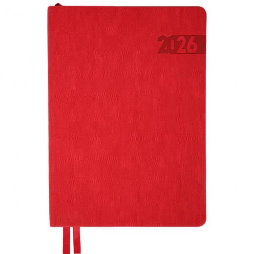 Щоденник датований Leo Planner Boss 2026 A5 Червоний (252636)