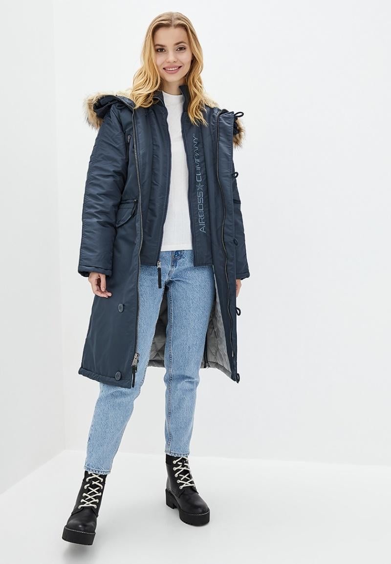 Куртка-парка жіноча Airboss N-7B Eileen FN XL Сірий (28887) - фото 4