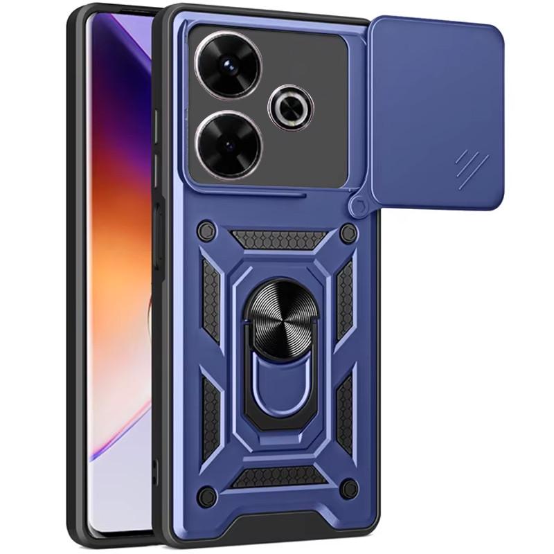 Ударопрочный чехол Camshield Serge Ring для Xiaomi Redmi 13 4G / Poco M6 4G Синий