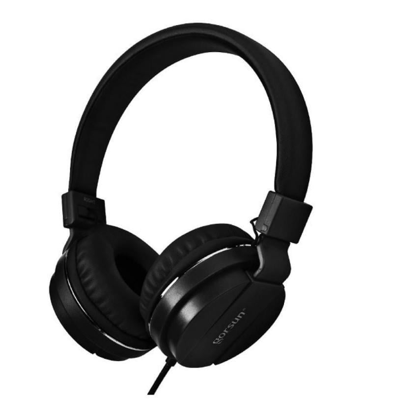 Навушники накладні провідні з мікрофоном GORSUN GS-779 Чорний (6926874220044)
