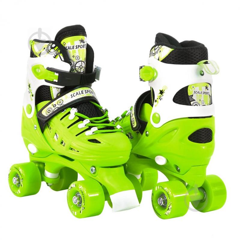 Раздвижные ролики квады Scale Sports Green размер 34-38 (224737370-M)