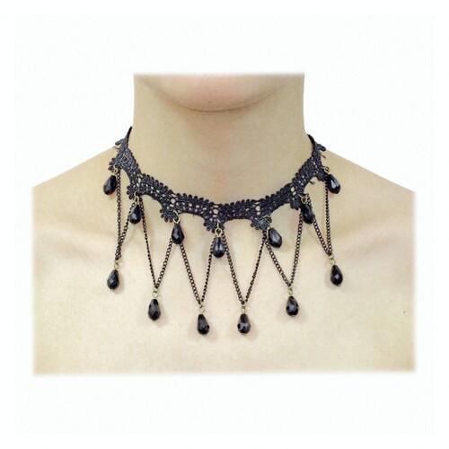 Чокер ажурный с подвесками и камнями SETA Decor 17-500