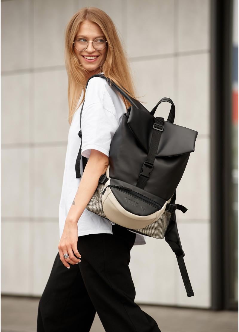 Рюкзак женский Sambag Rene Double 37x31x14 см Черно-серый (27151130r) - фото 10