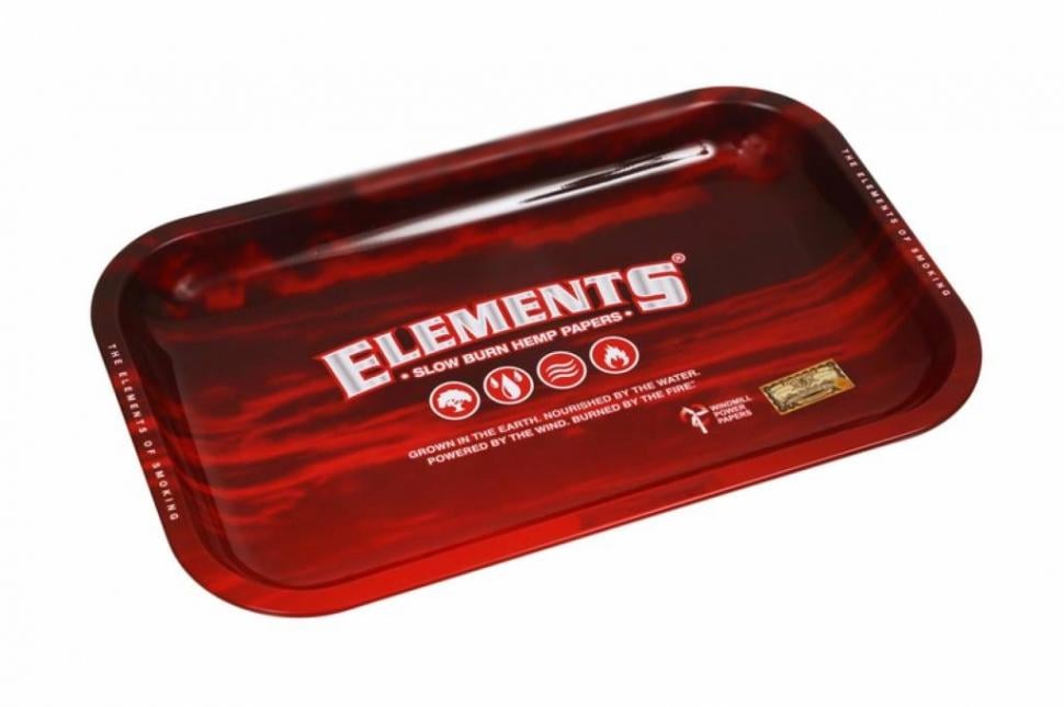 Таця Elements Red Metal Rolling Tray Small