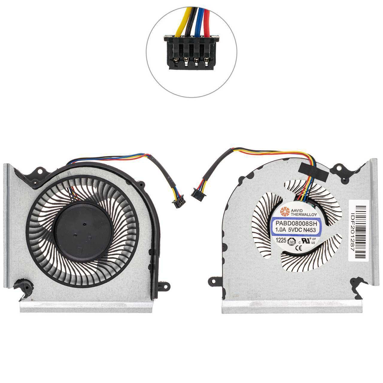 Вентилятор для ноутбука MSI MS-1541 2 шт. (PABD08008SH-N453) - фото 2 Вентилятор для ноутбука MSI MS-1541 2 шт. (PABD08008SH-N453) - фото 2