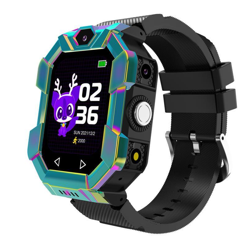 Смарт-часы детские Lemfo R87 с GPS//видеозвонком/прослушиванием/SOS Черный (36238023)
