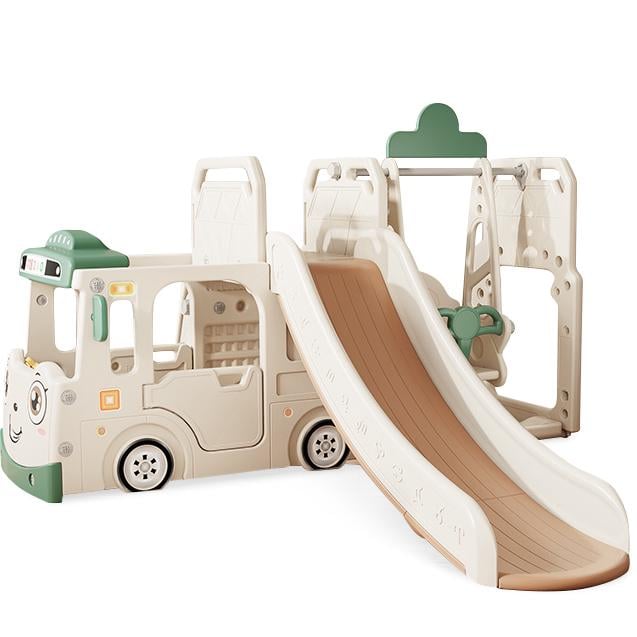 Ігровий комплекс дитячий Mealux Amber White/Green (KD-B010 White/Green) Ігровий комплекс дитячий Mealux Amber White/Green (KD-B010 White/Green)