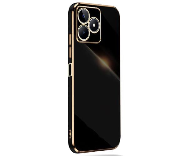 Чехол накладка Silicone Adds 6D для Realme C51 / Realme C53 / Realme Note 50 Черный