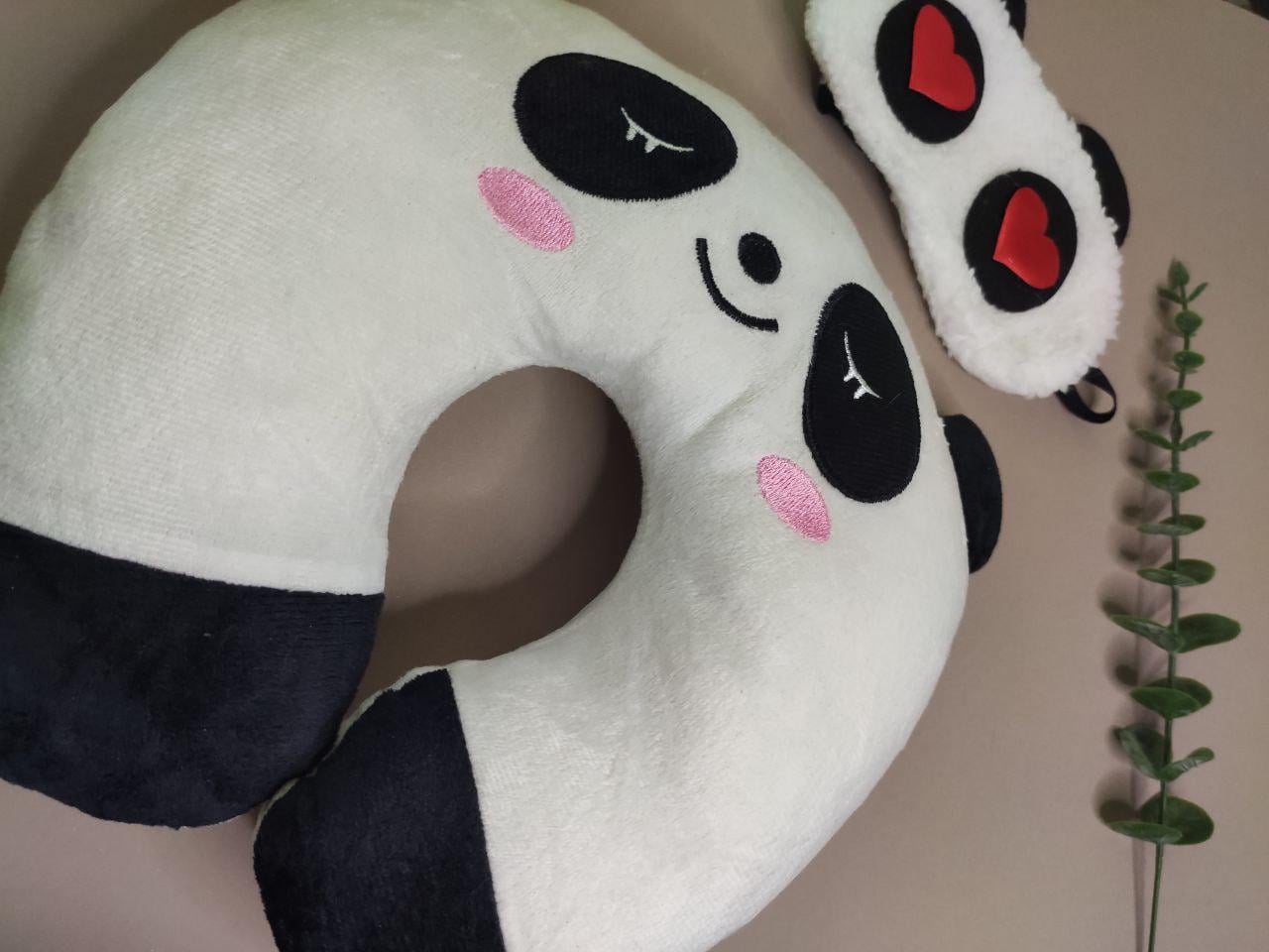 Подушка дорожня U-подібна Панда (S1123/2)