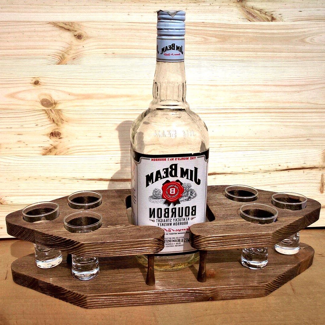 Подставка для рюмок из дерева Тадео 45 Капучино (НБС-450609)