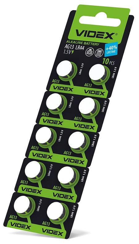 Батарейка часовая Videx AG13/LR44 10 шт. (25898299)