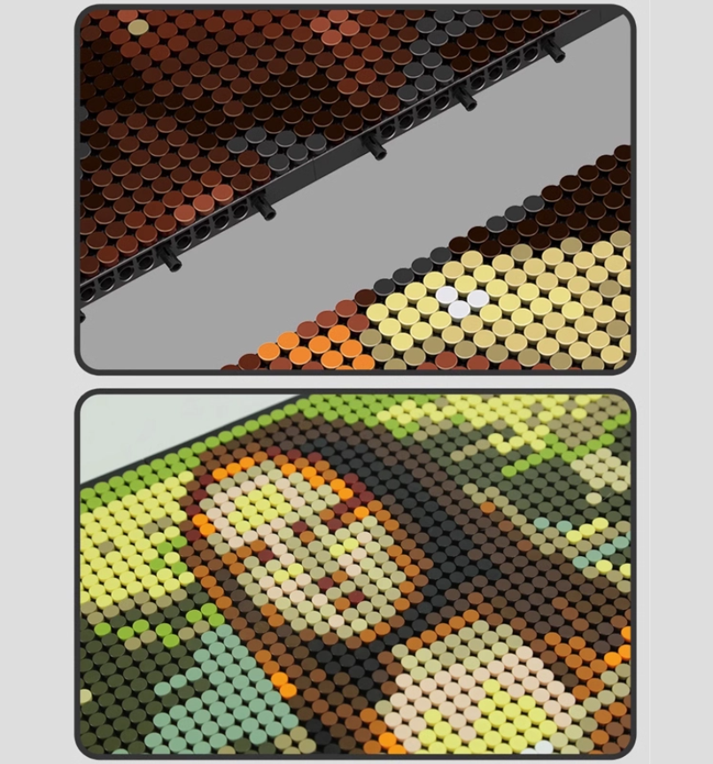 Конструктор 3D Wange картина Mona Lisa Мона Лиза 5121 для детей и взрослых 3262 детали - фото 5