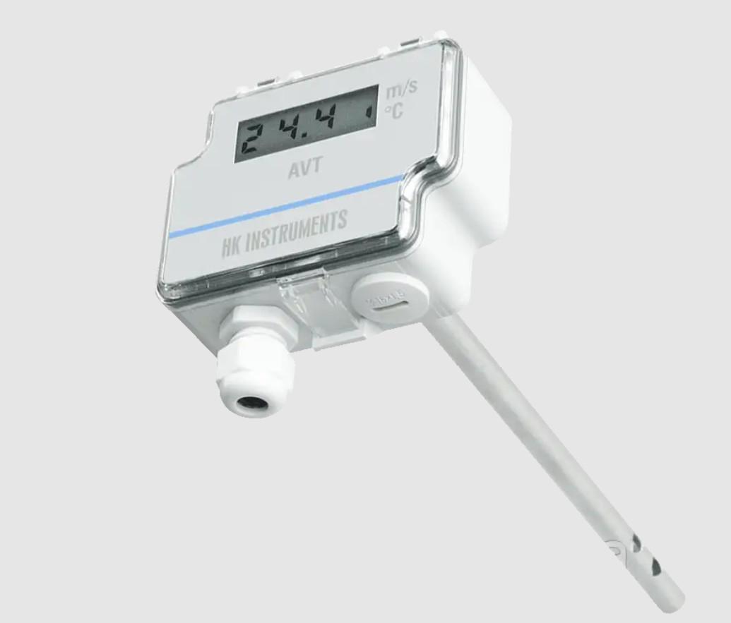 Канальний датчик швидкості та температури повітря з дисплеєм Instruments AVT-D