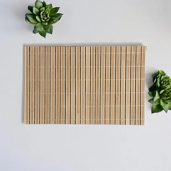 Бамбуковый коврик для сервировки 45х30 см Коричневый (RO02627) Бамбуковый коврик для сервировки 45х30 см Коричневый (RO02627)