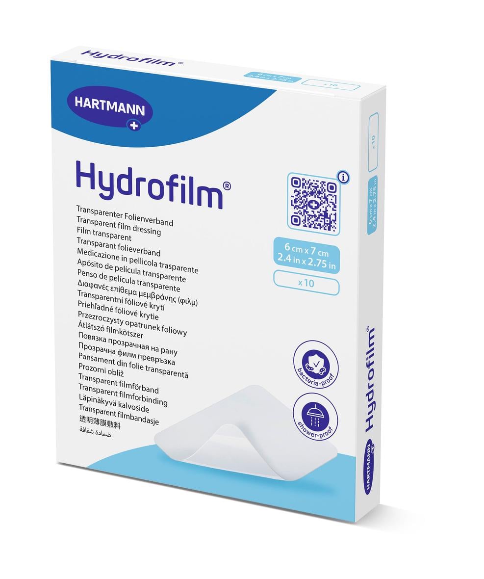 Повязка пленочная прозрачная Hydrofilm водоотталкивающая 6х7 см 1 шт.
