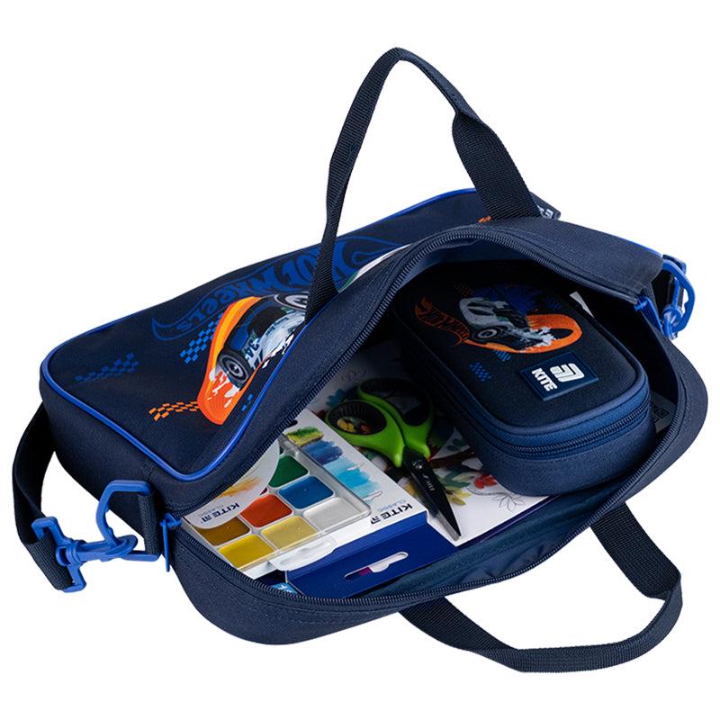 Шкільна сумка текстильна KITE Hot Wheels Синій (HW25-589) - фото 6 Шкільна сумка текстильна KITE Hot Wheels Синій (HW25-589) - фото 6