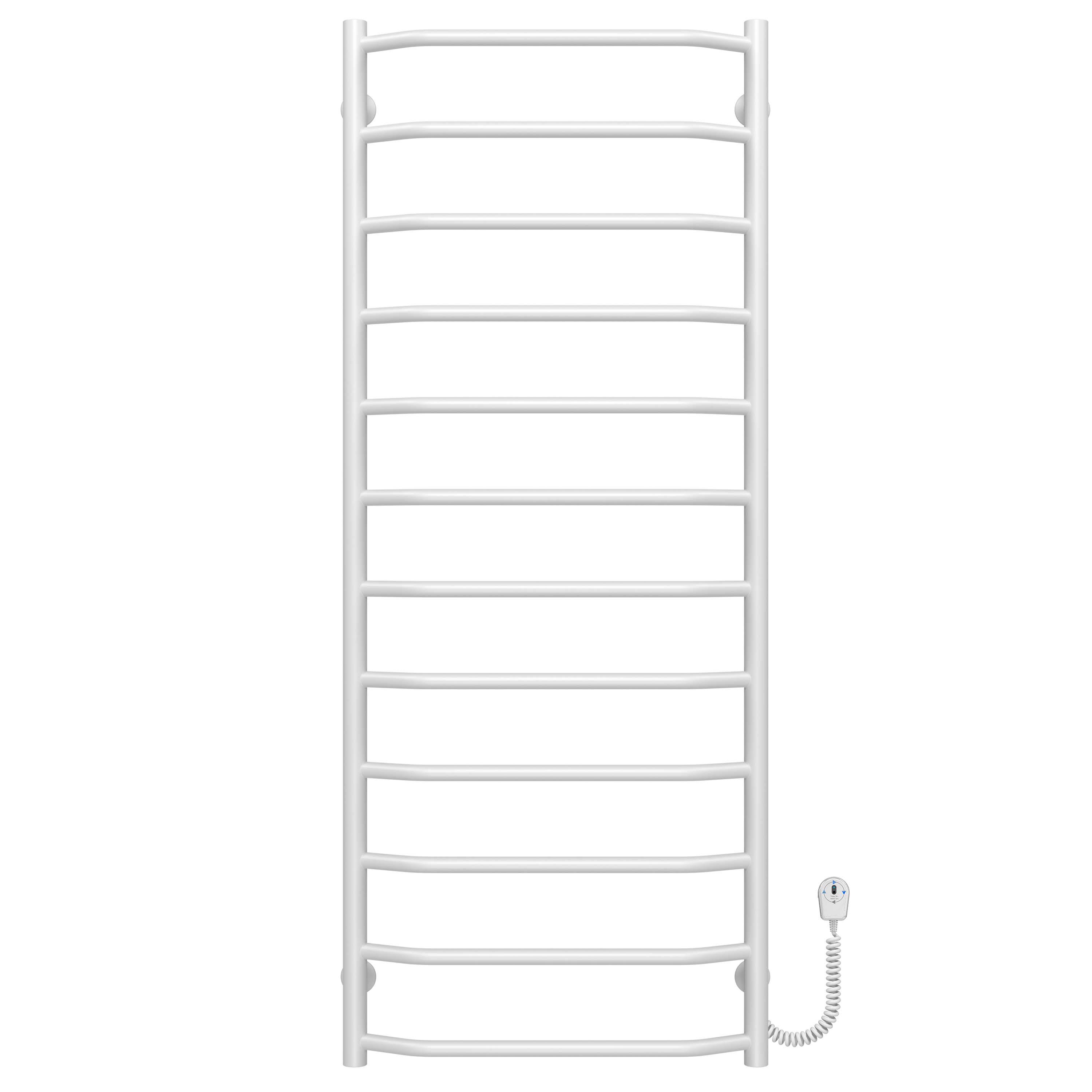 Полотенцесушитель электрический Deffi Трапеция П12 EF16 правое подключение нержавеющая сталь 500х1300 мм Белый (C.TR.130.50.12.EWR5)