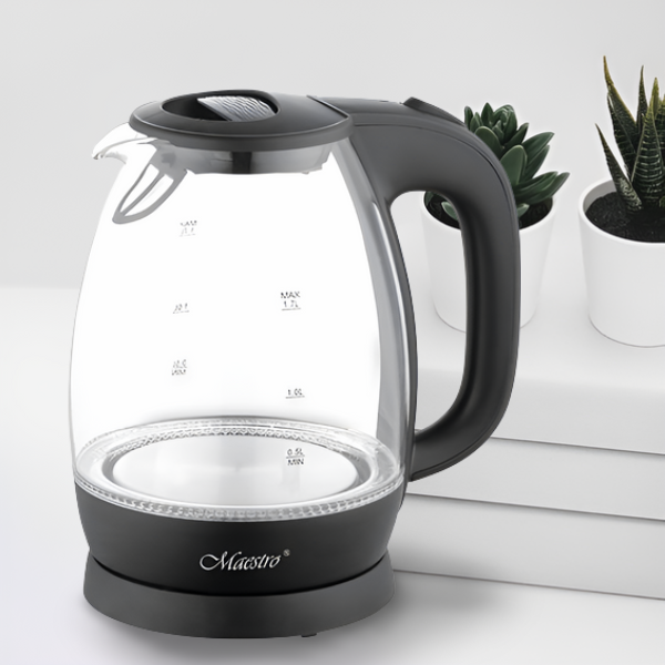 Електрочайник скляний з підсвічуванням корпусу 1,7 л - фото 2 Електрочайник скляний з підсвічуванням корпусу 1,7 л - фото 2