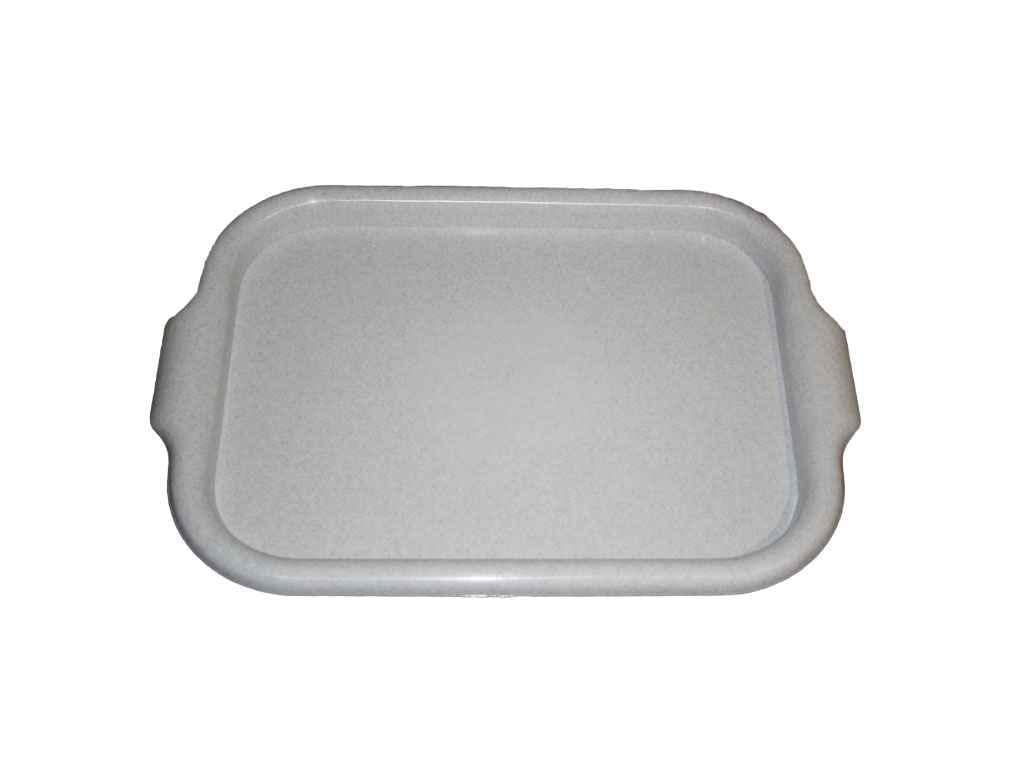 Поднос Магия Пласт прямоугольный мрамор 445х325х20 мм (21644144)