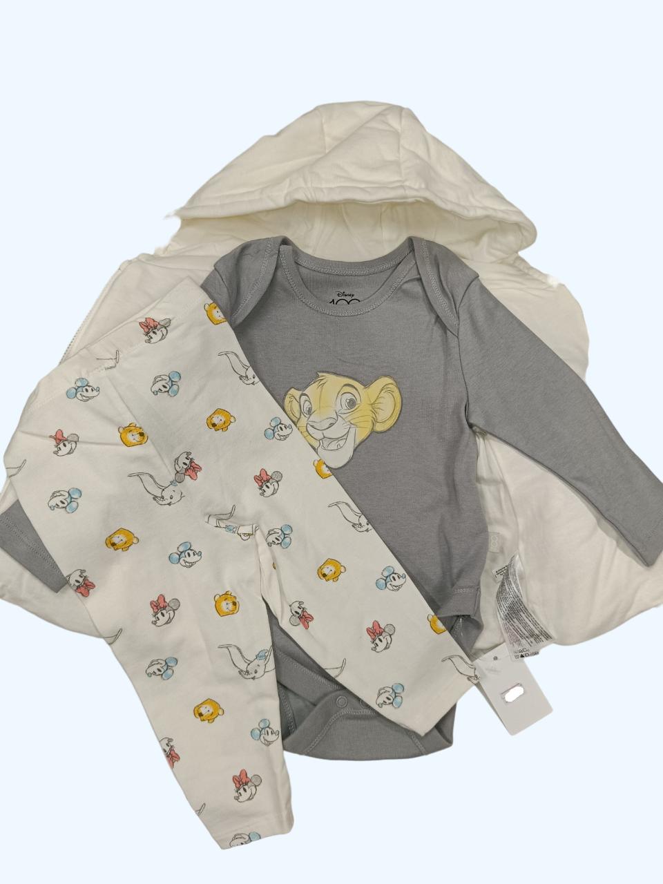 Комплект дитячий куртка/боді/штанці PRIMARK 80 см Різнокольоровий (0388)