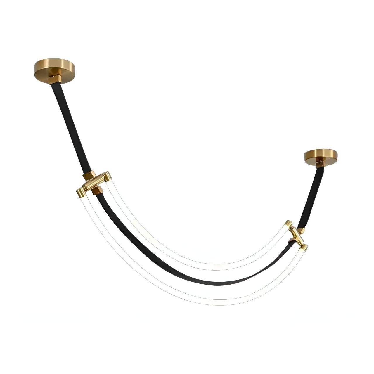 Люстра светодиодная Valeso с металлическим каркасом 30W 4000К Черный (THD63856-1500 30W)