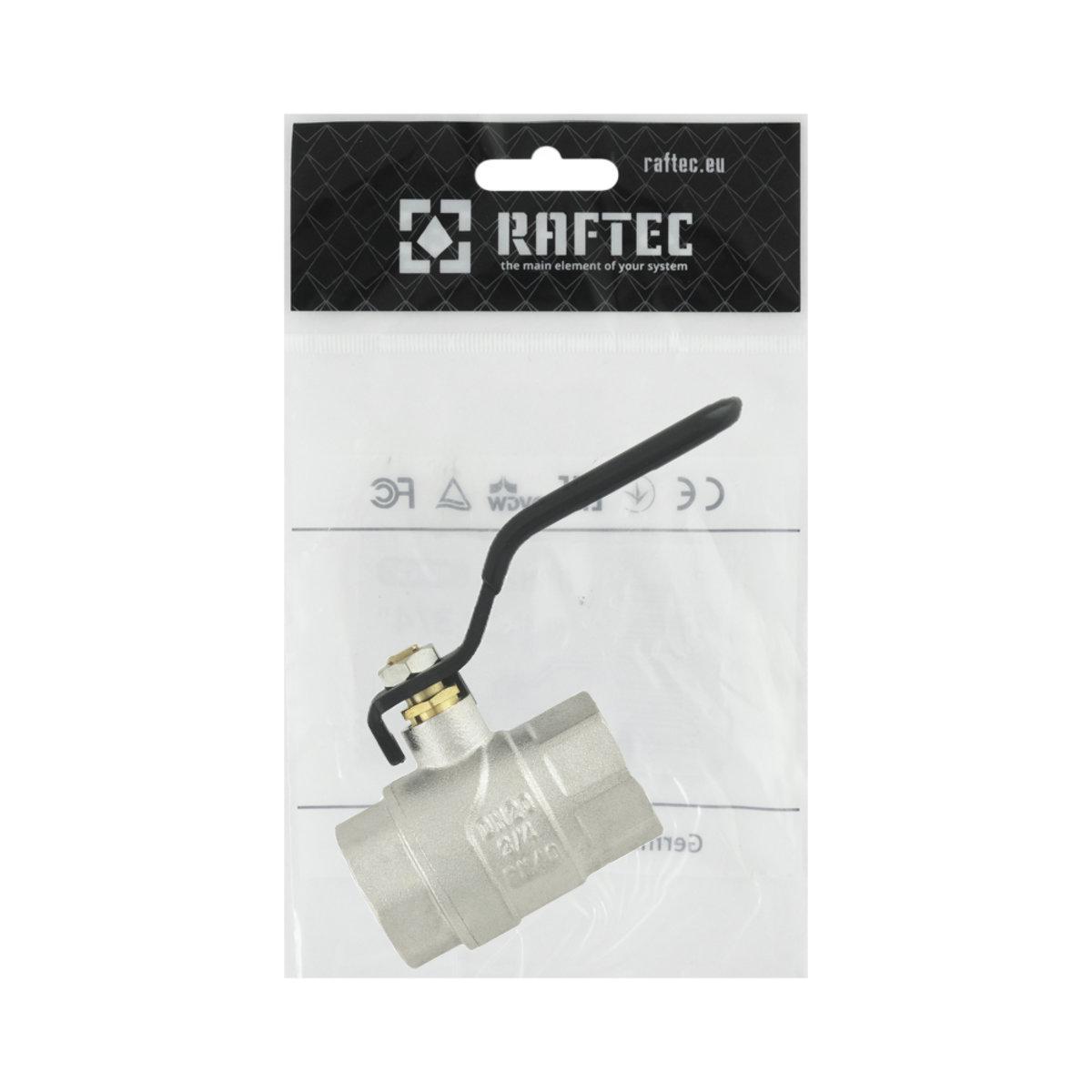 Кран кульовий Raftec PN40 ВВ 3/4 ручка Black (SW-50929) - фото 6