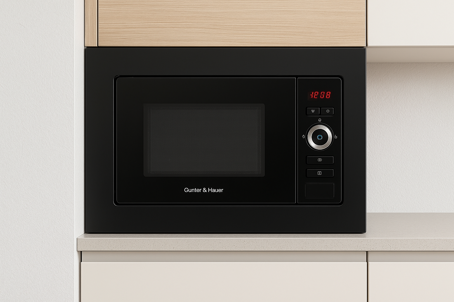 Микроволновая печь с грилем Gunter&Hauer EOK 20 BL Встроенная стильная мощная - фото 7