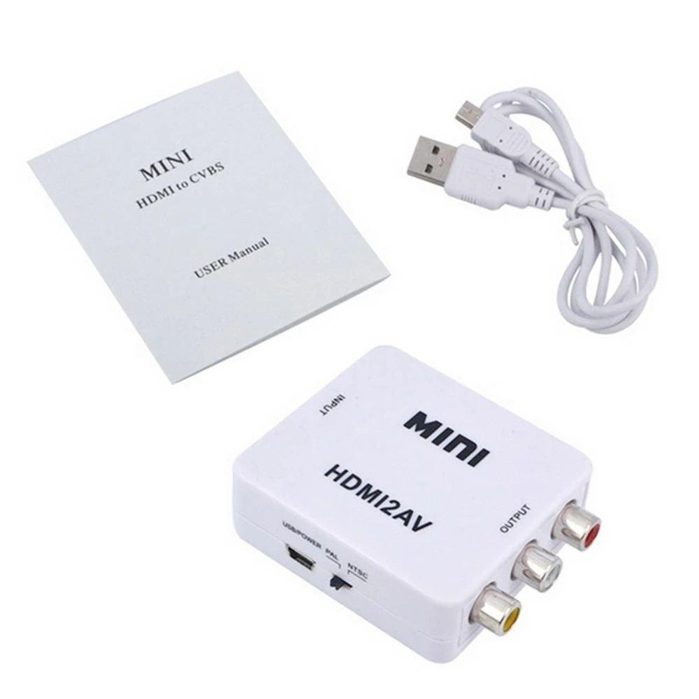 Адаптер-відеоконвертер HDV-610 AV-001 з HDMI на RCA Білий (2134436613) - фото 2