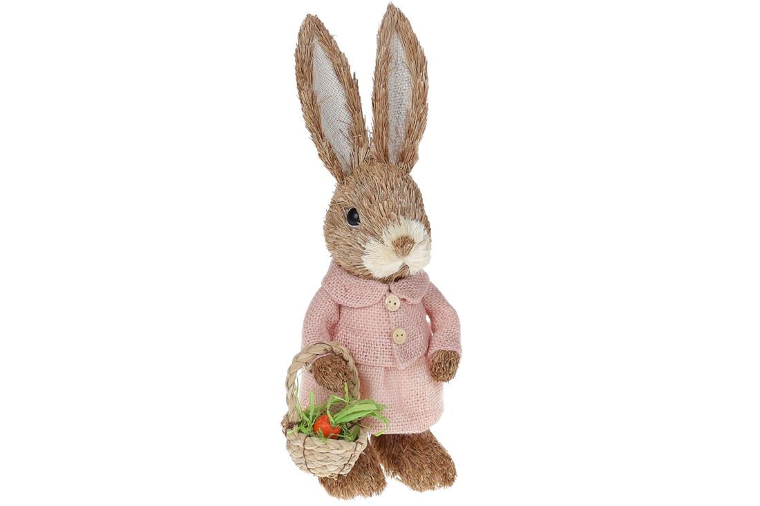 Декоративная пасхальная фигура BonaDi Зайчиха с корзинкой 29 см (NY27-920)