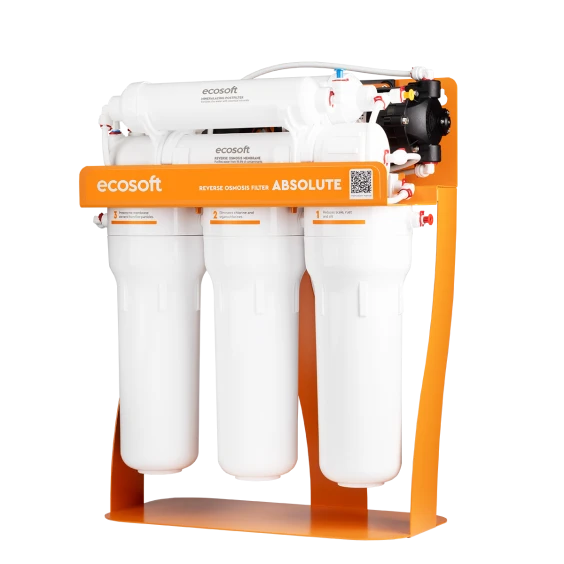 Фильтр обратного осмоса Ecosoft Absolute с минерализатором с насосом на станине (MO675MPSECO)
