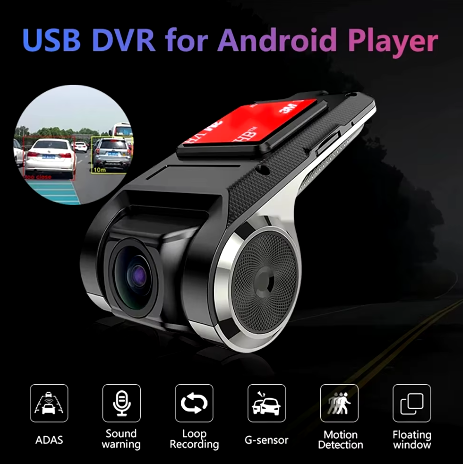 Відеореєстратор автомобільний DVR з ADAS та LDWS Full HD 1080P Dash Cam для Android - фото 4 Відеореєстратор автомобільний DVR з ADAS та LDWS Full HD 1080P Dash Cam для Android - фото 4