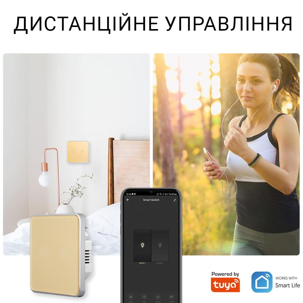 Выключатель Zigbee сенсорный Tuya smart 3 клавиши Черный - фото 8 Выключатель Zigbee сенсорный Tuya smart 3 клавиши Черный - фото 8