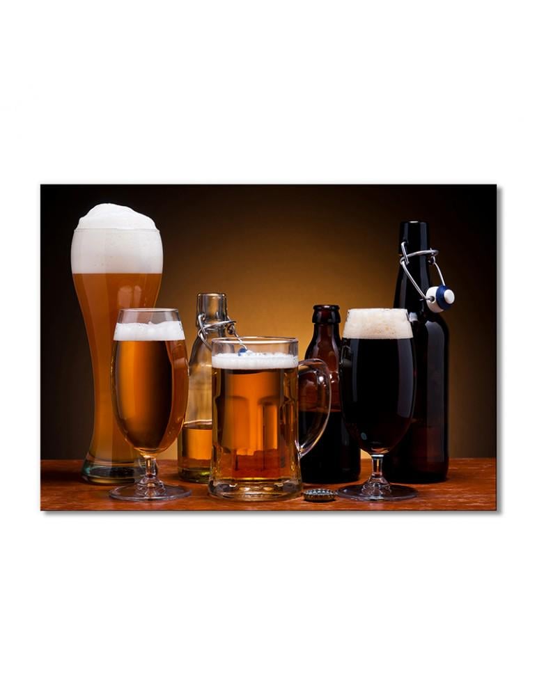 Картина модульная Пиво пенное 1 модуль 40х60 см
