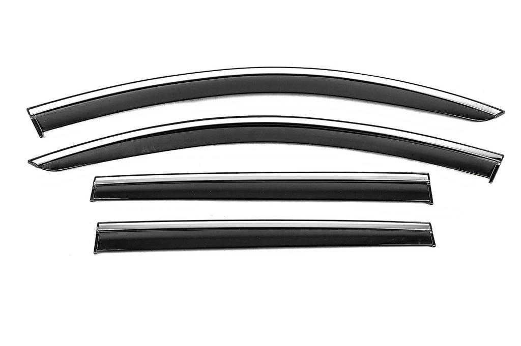 Ветровики с хромом Niken Luxury SW Niken для Volkswagen Passat B7 2012-2015 гг. поликарбонат 4 шт. Черный (130013) Ветровики с хромом Niken Luxury SW Niken для Volkswagen Passat B7 2012-2015 гг. поликарбонат 4 шт. Черный (130013)